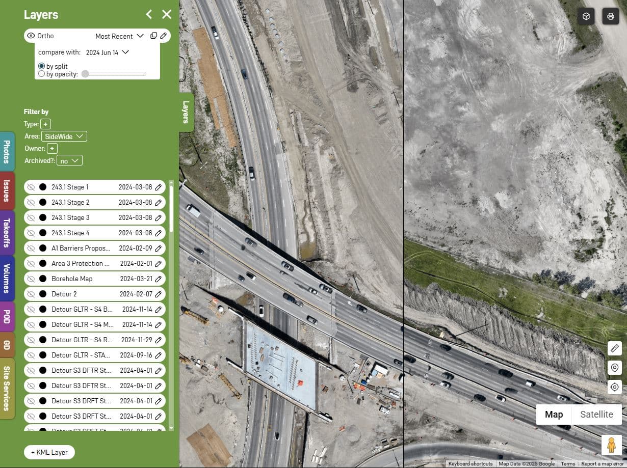 OverSite Split Screen Feature