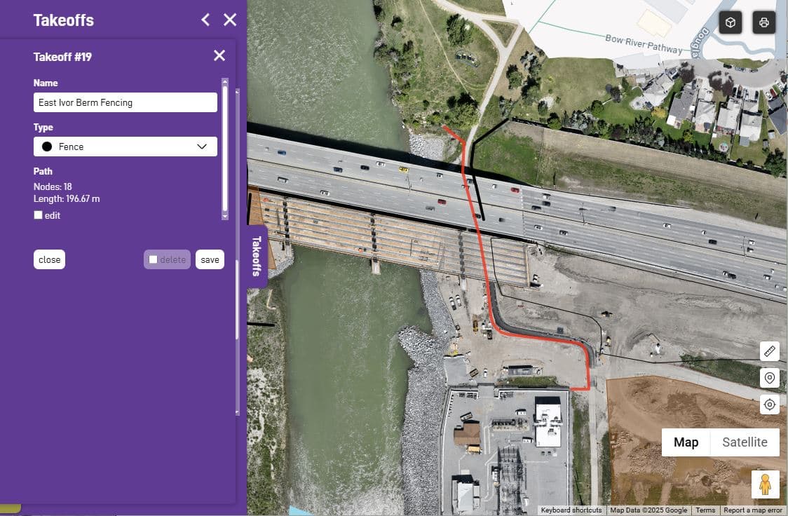 OverSite TakeOffs Feature